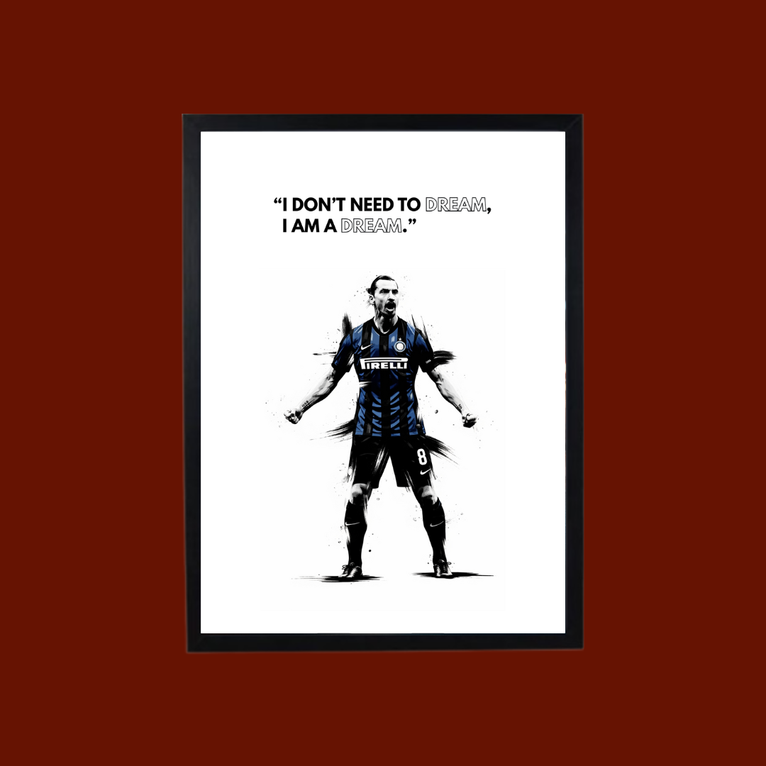 FOOTBALL Framé – Zlatan QUOTE