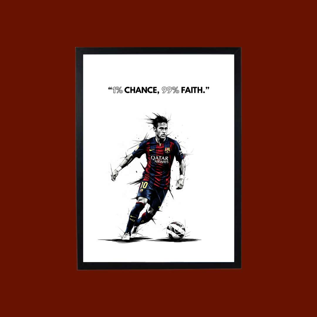 FOOTBALL Framé – Neymar Jr QUOTE