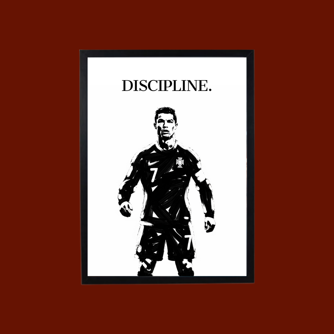 FOOTBALL Framé – Cristiano Ronaldo DISCIPLINE