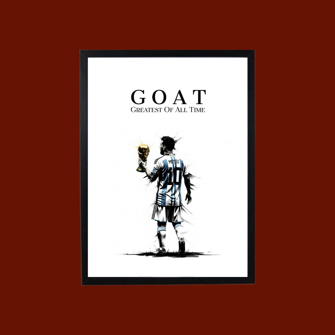 FOOTBALL Framé – Lionel Messi GOAT