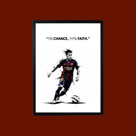 FOOTBALL Framé – Neymar Jr QUOTE